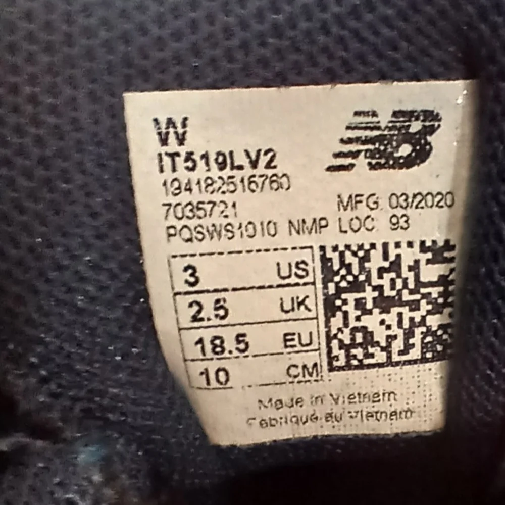 New Balance Kids Blue and Red Shoes